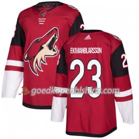 Arizona Coyotes Oliver Ekman-Larsson 23 Adidas 2017-2018 Maroon Authentic Shirt - Mannen